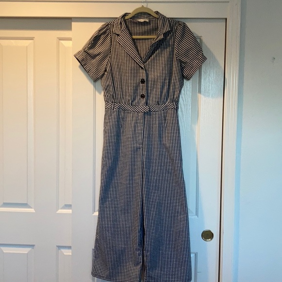 Rouje Pants - Gingham Jumpsuit